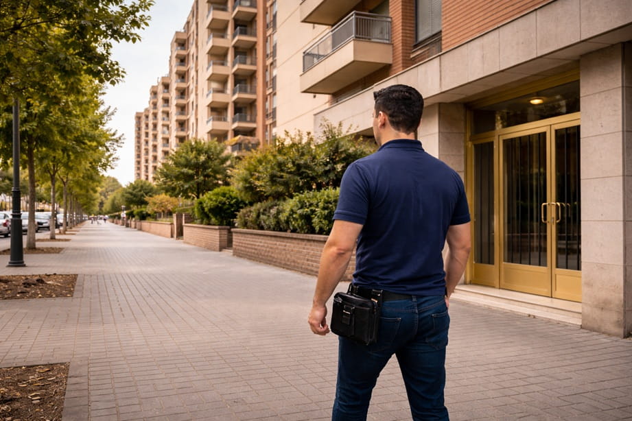 Cerrajero en zona Actur Zaragoza junto a edificio residencial