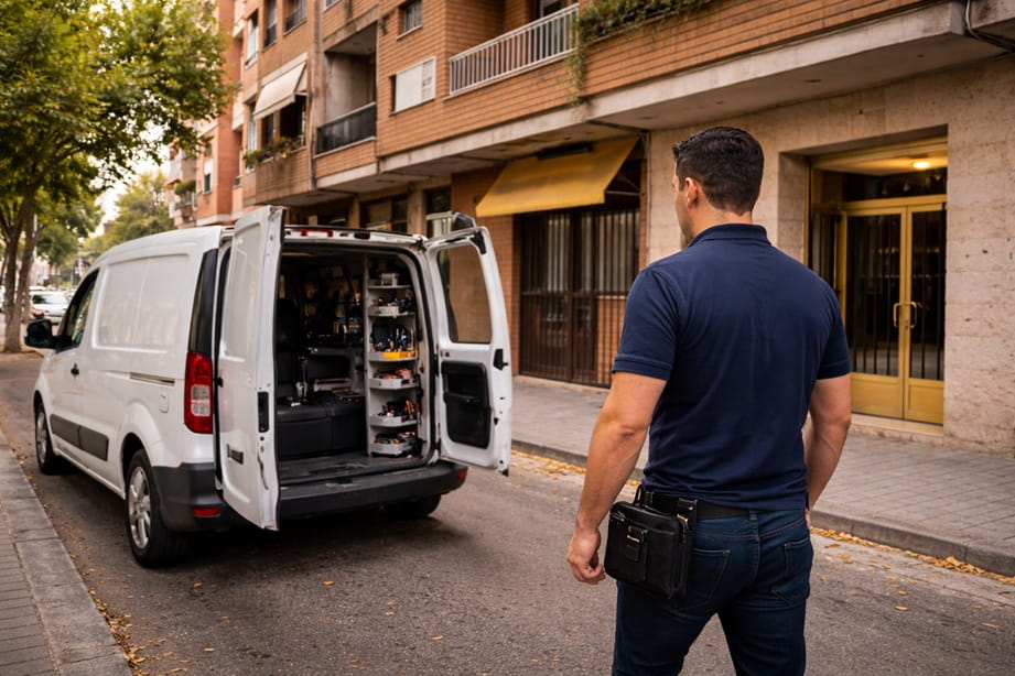 Cerrajero realizando servicio en barrio Delicias Zaragoza