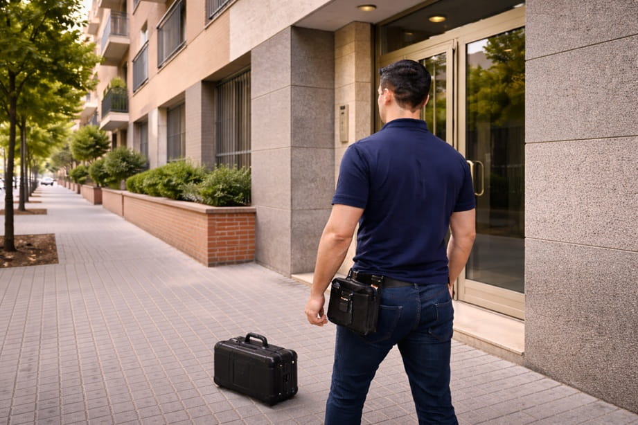 Cerrajero en La Almozara Zaragoza junto a portal residencial